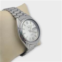 Seiko 5 Automatic Watch Men Silver Tone 7S26-0481 21 Jewels - As Is
